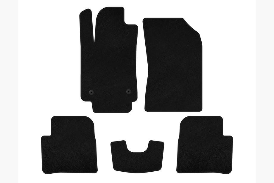 Citroen C-3 2016-2023 Tapis de sol textile Classic (HB, Noir) Photo 1