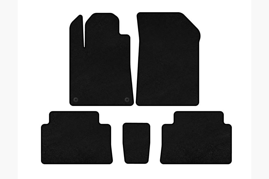 Citroen C-5 2001-2008 Tapis de sol textile Classic (Noir) Image