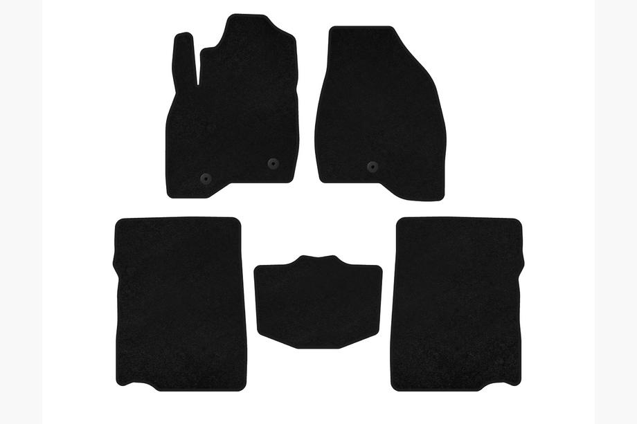 Ford Explorer 2011-2019 Tapis de sol textile Classic (2017-2019, 2e rangée, 7 places, Noir) Image