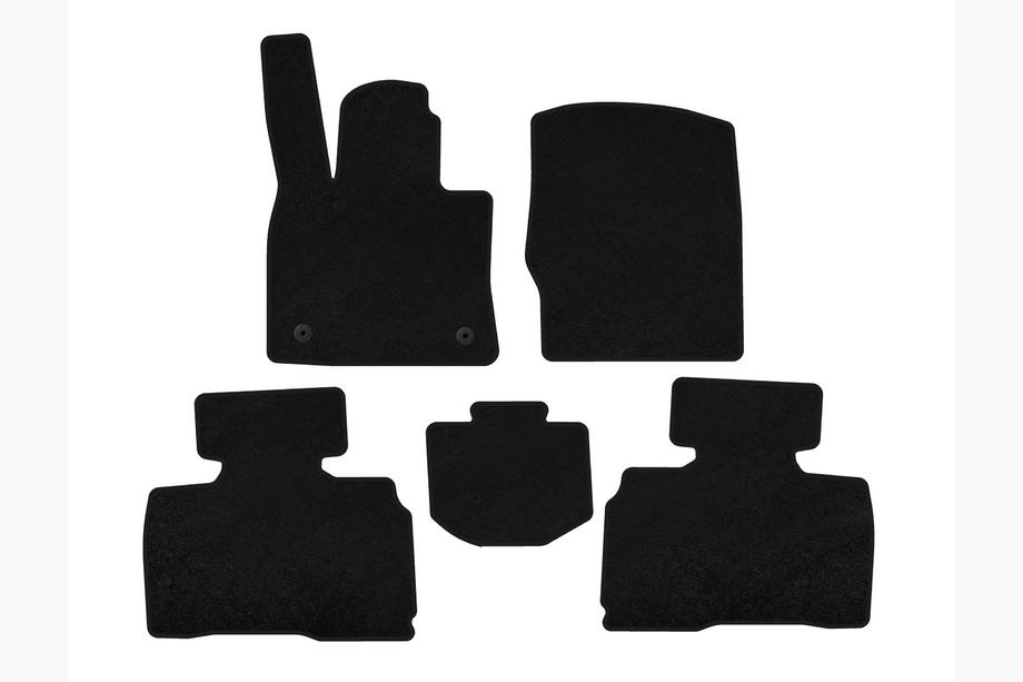Ford Explorer 2019- Tapis de sol textile Classic (2 rangées, 7 places, Noir) Image