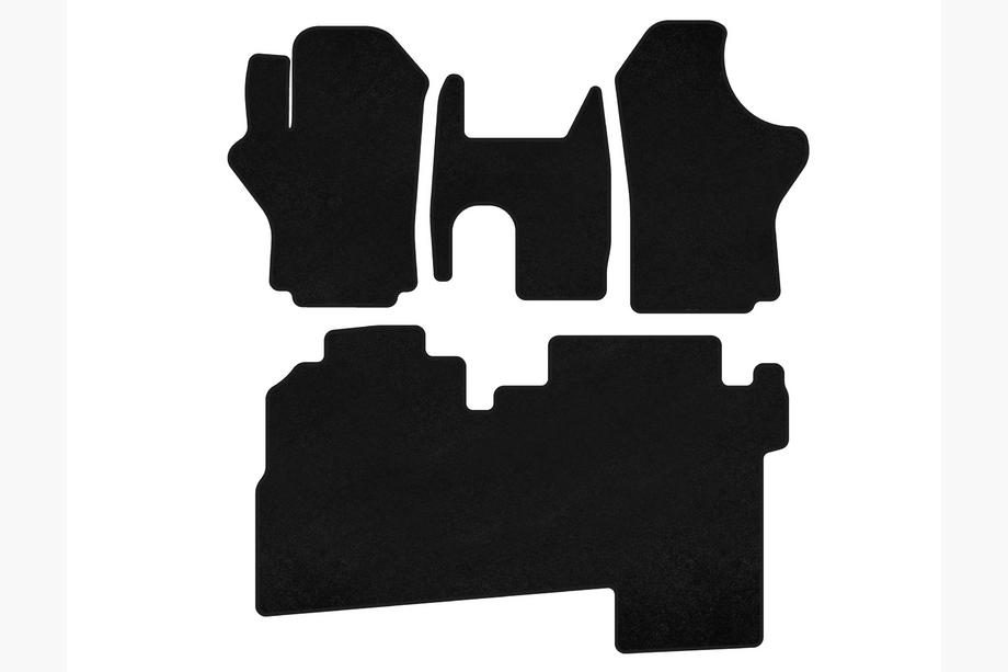Hyundai H200, H1, Starex 1998-2007 Tapis de sol textile Classic (2004-2007, 2 rangées, 8 places, Noir) Photo 1
