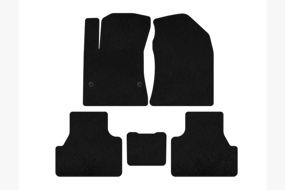 Hyundai Kona 2017-2023 Tapis de sol textile Classic (Électrique, Noir) Photo 1