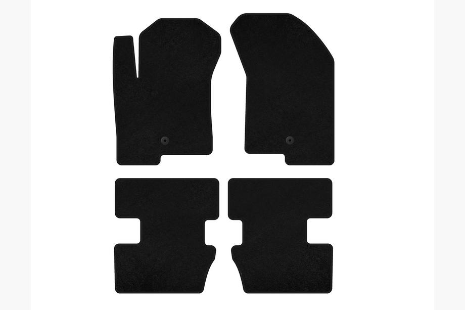 Jeep Compass 2006-2016 Tapis de sol textile Classic (2006-2011, noirs) Image