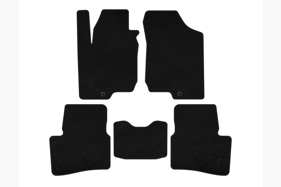 Kia Ceed 2007-2012 Tapis de sol textile Classic (HB, 3 portes, Noir) Image
