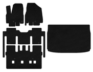 Kia Sedona 2014-2020 Tapis de sol textile Classic (habitacle complet, 8 places, Noir) photo 1