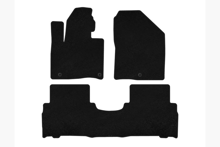 Kia Sorento III UM 2014-2020 Tapis de sol textile Classic (2014-2018, 5 places, Noir) Image