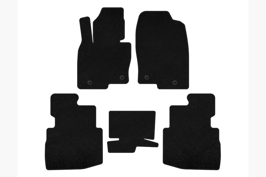Mazda CX-9 2017- Tapis de sol textile Classic (2 rangées, 7 places, Noir) Image