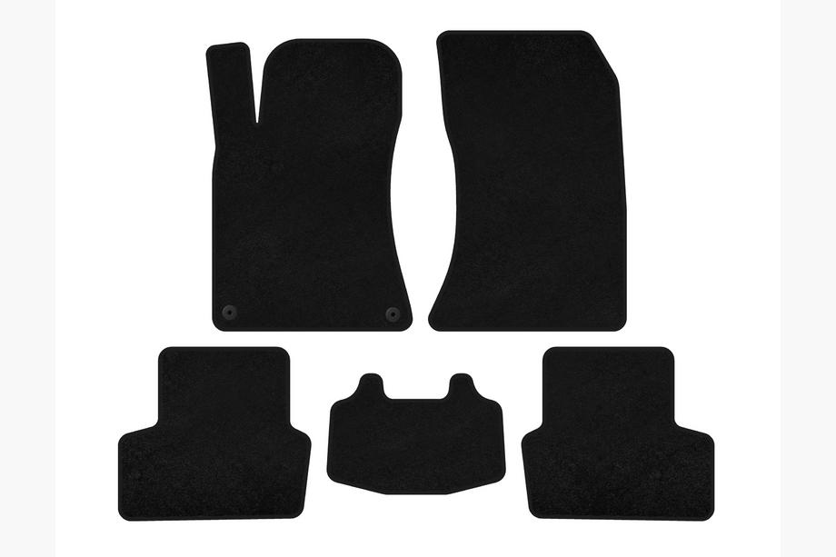 Mercedes CLA C117 2013-2019 Tapis de sol textile Classic (SD, Noir) Photo 1