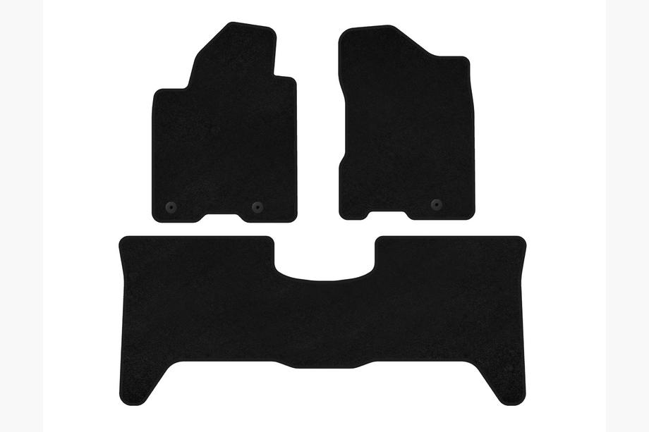 Nissan Armada 2003-2015 Tapis de sol textile Classic (2 rangées, 2003-2008, Noir) Image