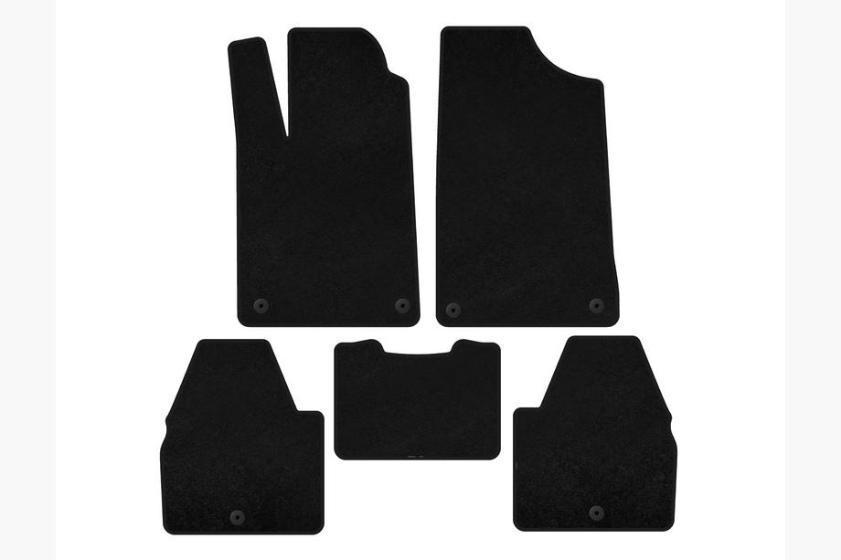 Peugeot 607 1999-2010 Tapis de sol textile Classic (SD, Noir) Image