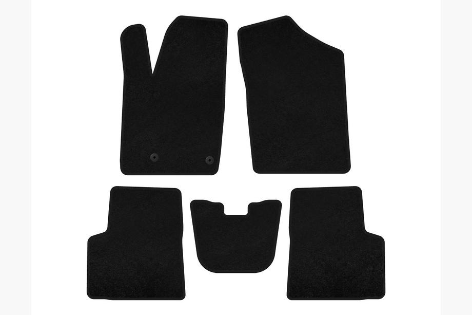 Peugeot Partner 1996-2008 Tapis de sol textile Classic (Noir) Image