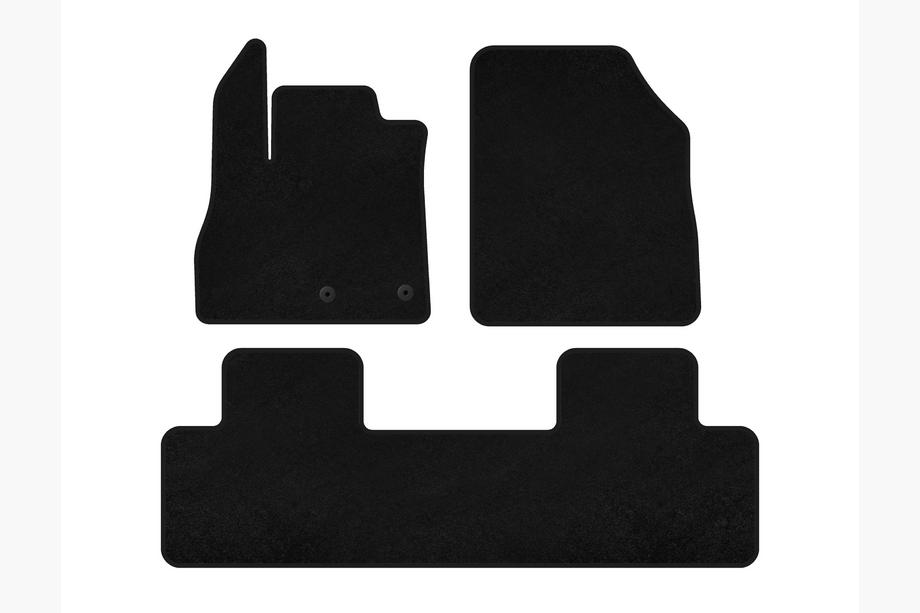Renault Scenic/Grand 2016–2025 Tapis de sol textile Classic (5 places, Noir) Image