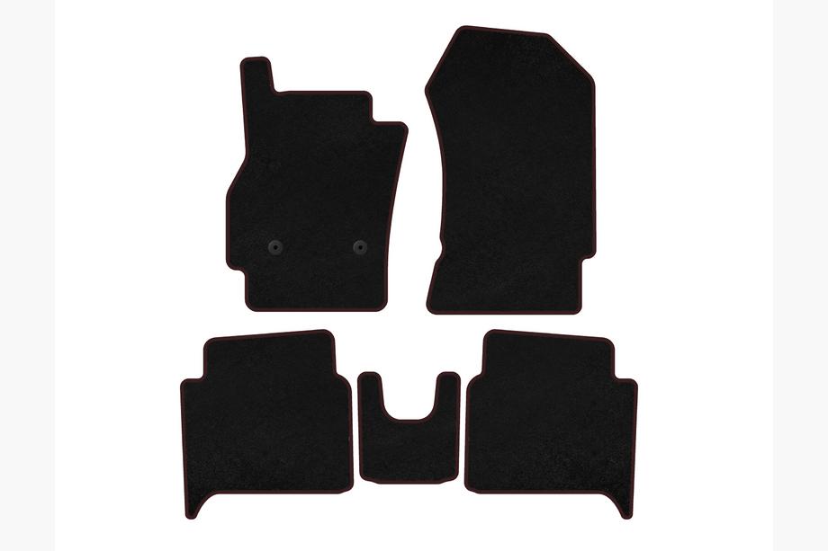 Renault Zoe 2012-2019 Tapis de sol textile Classic (HB, Noir) Photo 1