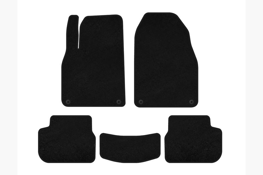 Saab 9-3 2002-2014 Tapis de sol textile Classic (noir) Image
