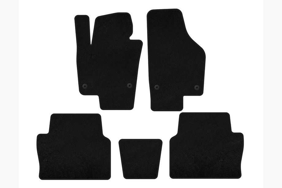Seat Alhambra 2010- Tapis de sol textile Classic (2 rangées, noir) Image