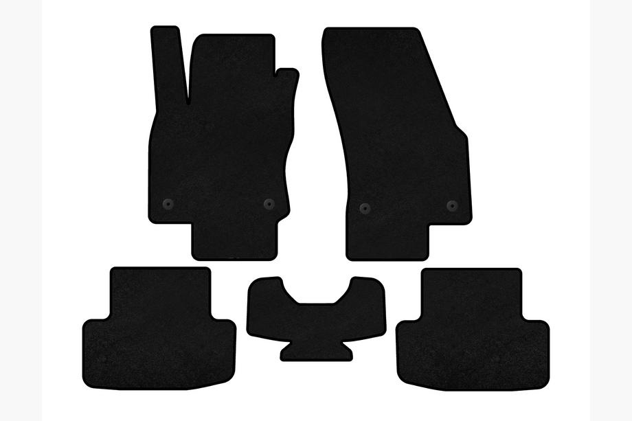 Skoda Karoq 2018- Tapis de sol textile Classic (Noir) Image