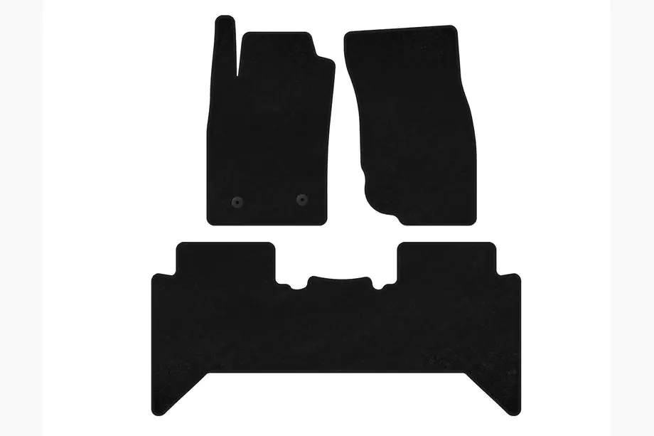Toyota Hilux 2006-2015 Tapis de sol textile Classic V2 (noir) Photo 1