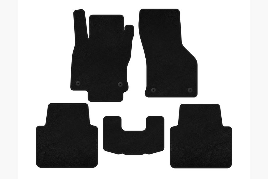 Volkswagen Arteon 2017-2025 Tapis de sol textile Classic (LB, Noir) Image