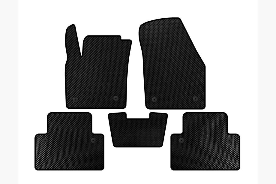 Volvo C30 2006-2012 Tapis de sol textile Classic (HB, 3 portes, Noir) Image