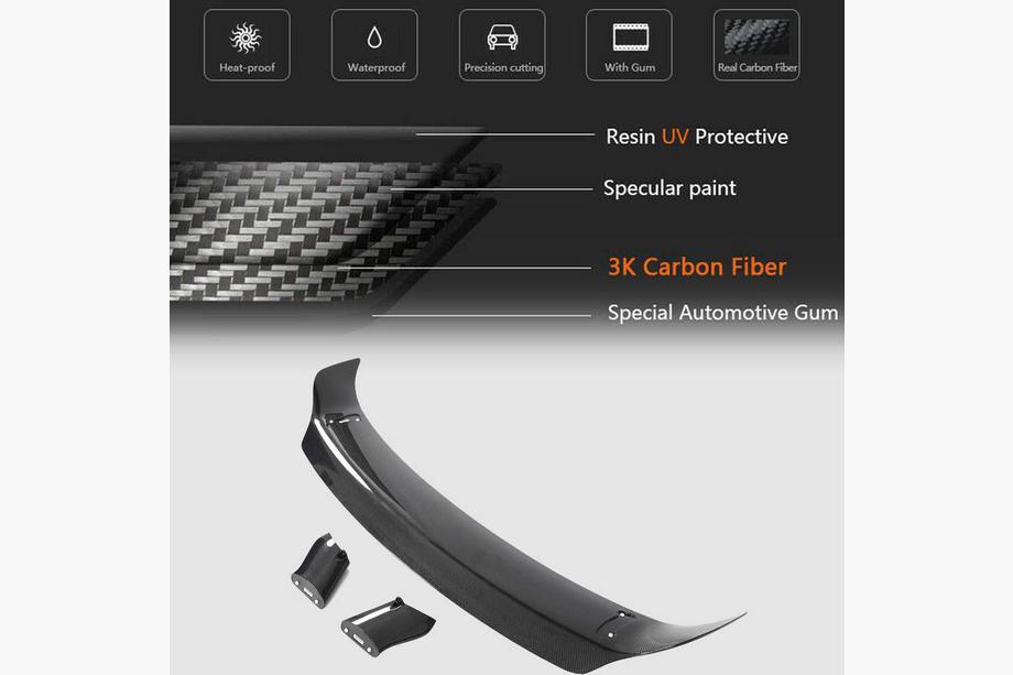 BMW 2 Series G42 2021- Aileron V6 (Noir Brillant) Photo 3
