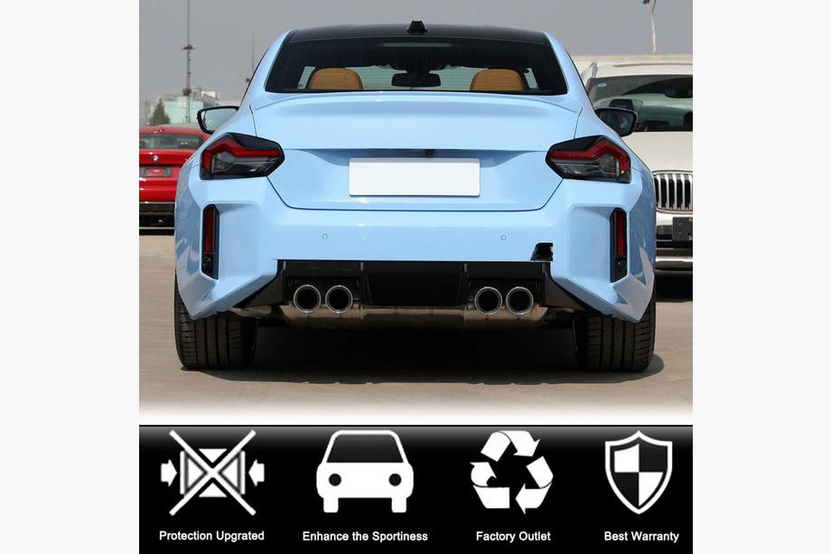 BMW 2 Series G42 2021- Aileron V6 (Noir Brillant) Photo 5