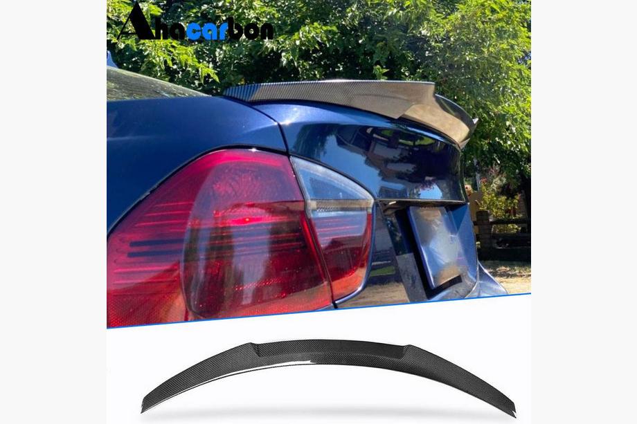 BMW 3 Series E90/E91 2005-2011 Aileron PSM-Style V2 (pour E90, Carbone) Image