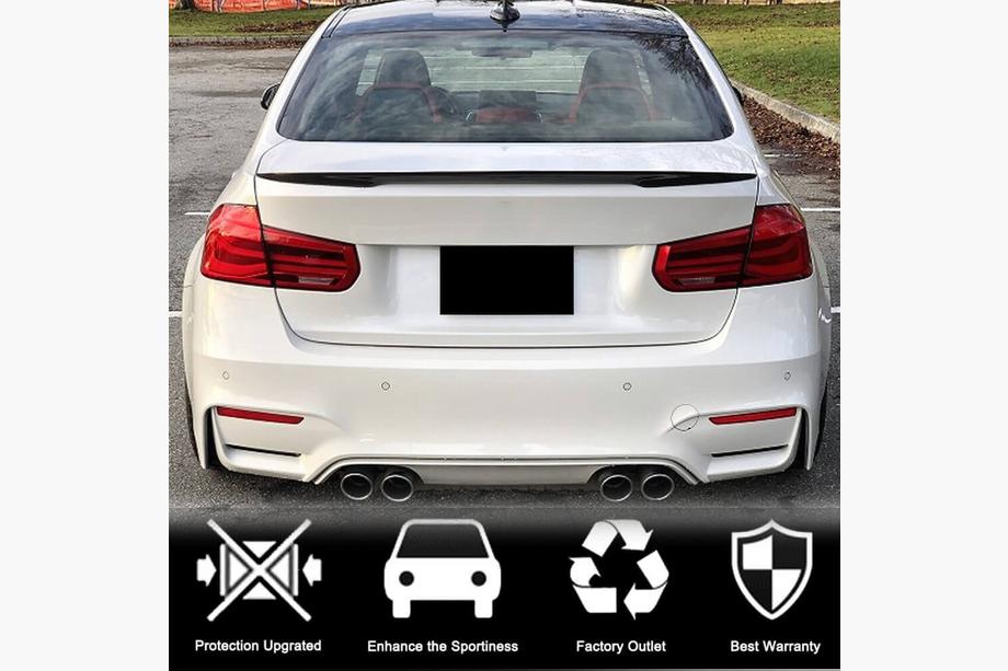BMW 3 Series F30/F31 2012-2019 Spoiler de coffre Carbone V16 (SD) Photo 2