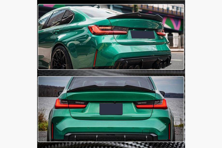 BMW 3 Series G20/G21 2018- Aileron de coffre Carbone V18 (SD) Photo 4