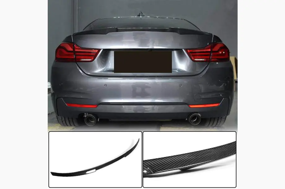 BMW 4 Series F32/F33/F36 2012-2020 Aileron V6 (pour F32, Carbone) Image