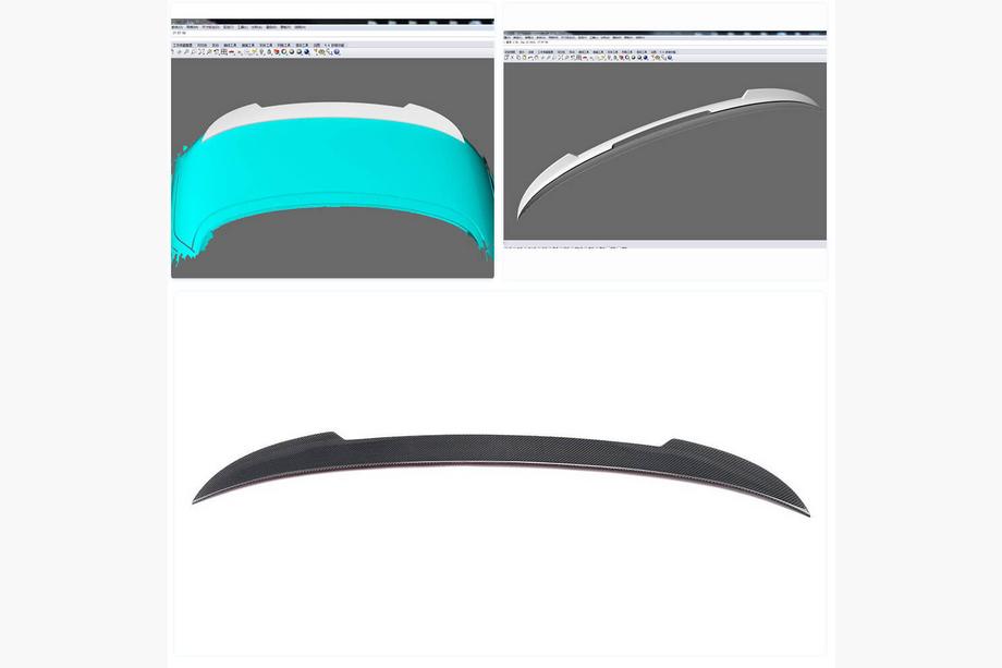 BMW 4 Series F32/F33/F36 2012-2020 Aileron V1 (pour F33/F83, Carbone) Photo 2