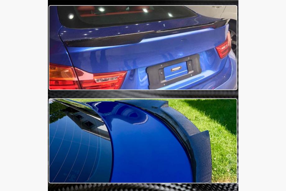 BMW 4 Series F32/F33/F36 2012-2020 Spoiler de coffre Carbon V6 (pour F36) Photo 3