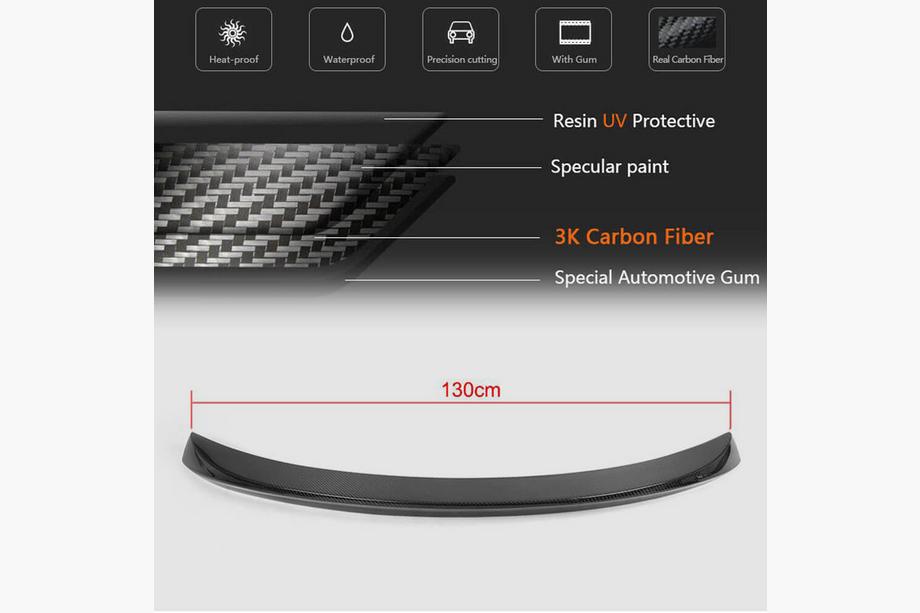BMW 5 Series F07 2009–2017 Spoiler (2009-2013, Carbone) Photo 5