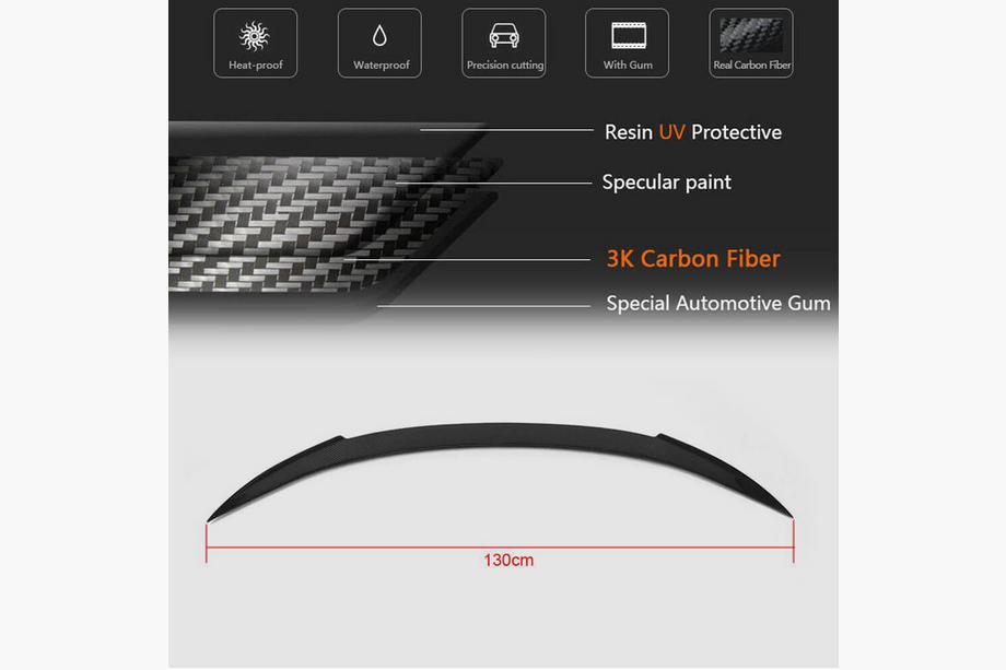 BMW 6 Series F12/F13/F06 2011-2018 Spoiler de coffre Carbone V2 (pour F06) Photo 6