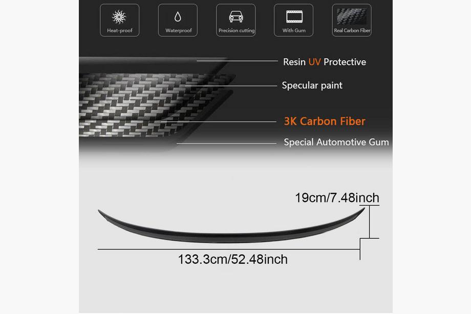 BMW 6 Series G32 2017- Aileron (Carbone) Photo 6