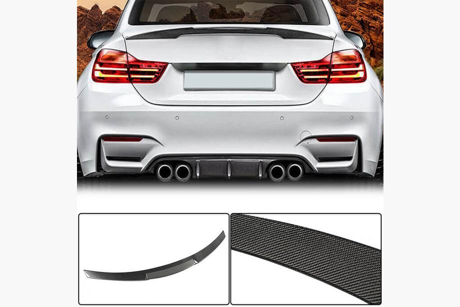 BMW 4 Series F32/F33/F36 2012-2020 Aileron de coffre Carbone V8 (pour F82) Image