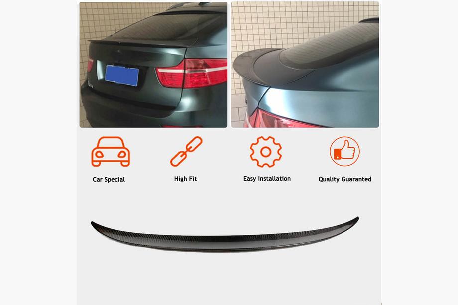 BMW X6 E71 2008–2014 Spoiler V1 (Carbone) Photo 7