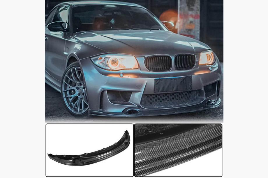 BMW 1 Series E81/E82/E87/E88 2004-2011 Lame avant V2 pour 1M E82 Carbone Image