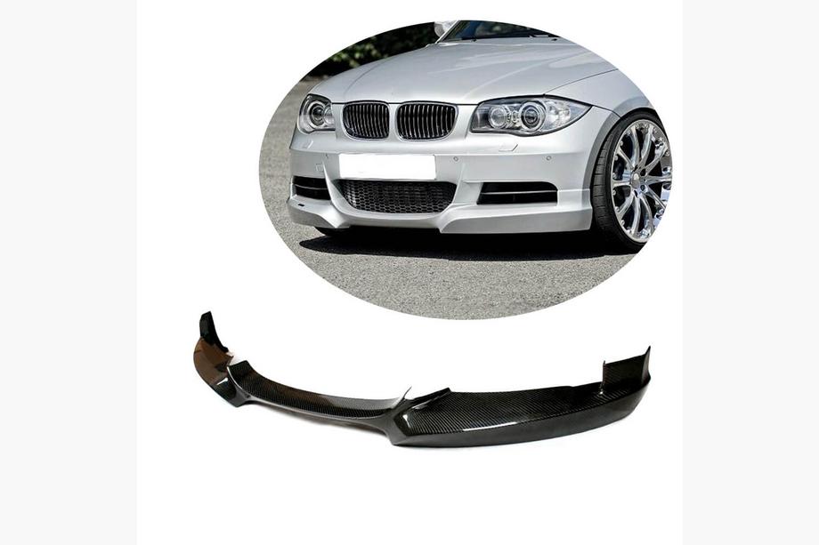 BMW 1 Series E81/E82/E87/E88 2004-2011 Lame avant pour pare-chocs E82/E88 M-Sport Carbone Photo 1