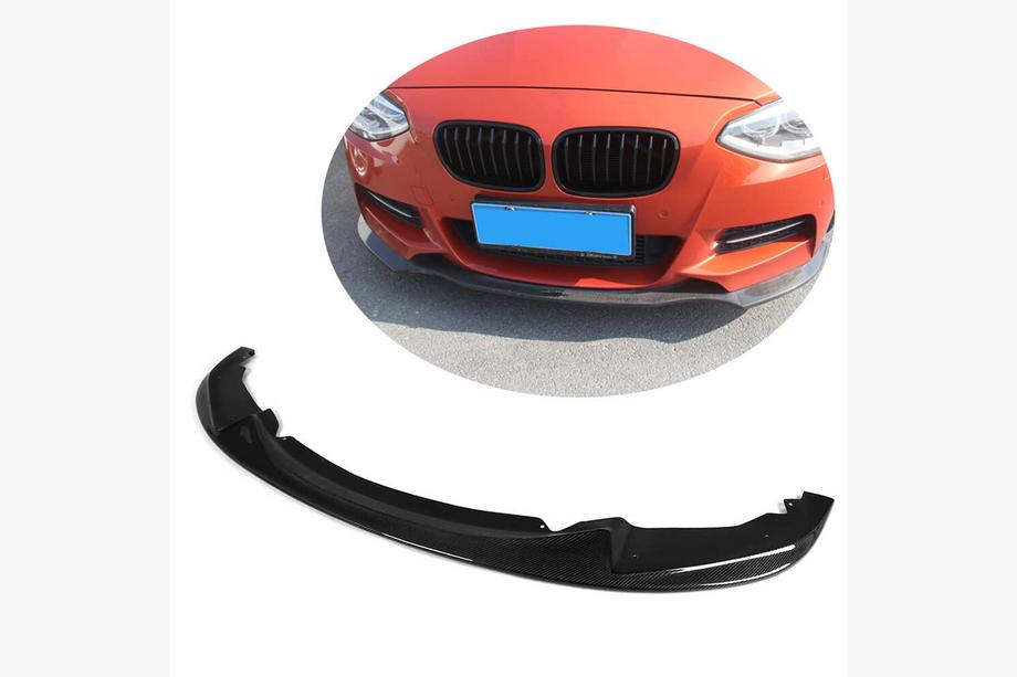 BMW 1 Series F20/F21 2011-2019 Lame de pare-chocs avant (pour M-Sport 2011-2015, Carbone) Photo 1