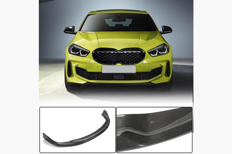 BMW 1 Series F40 2019-2024 Lame avant pare-chocs (pour M-Sport, Carbone) Image