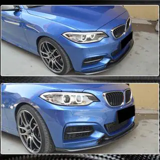 Lame de Pare-chocs Avant V1 pour F22/F23 M-Sport, Carbone photo 4