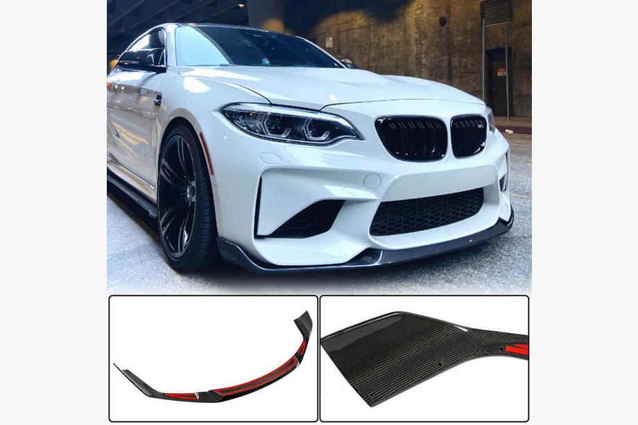 BMW 2 Series F22/F23 2014-2021 Lame avant Lip V4 pour F87 M2 Competition, Carbone Photo 1