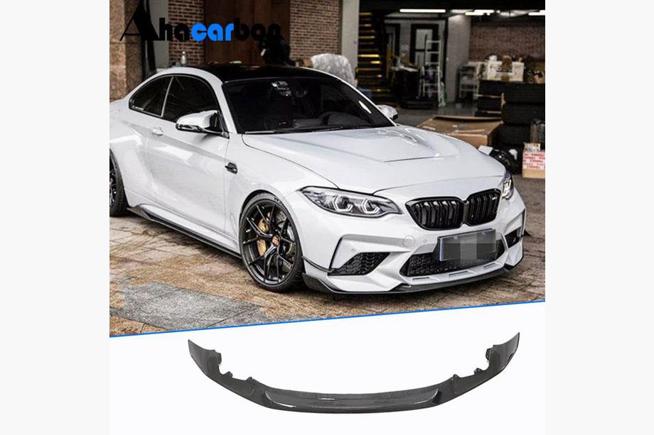 BMW 2 Series F22/F23 2014-2021 Lame avant Lip V2 pour F87 M2 Competition, Carbone Photo 1
