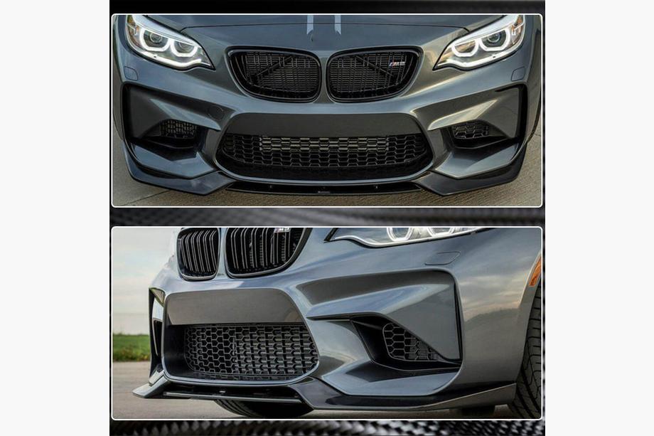 BMW 2 Series F22/F23 2014-2021 Lame de Pare-chocs Avant Carbone V6 (pour F87) Photo 6