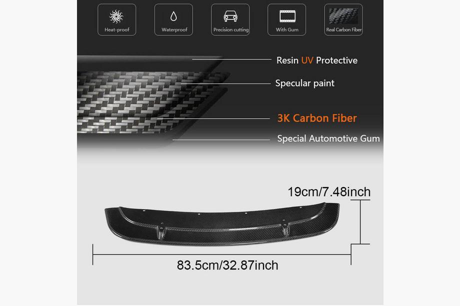 BMW 2 Series F22/F23 2014-2021 Lame avant de pare-chocs Carbone V7 pour M2 Competition Photo 6
