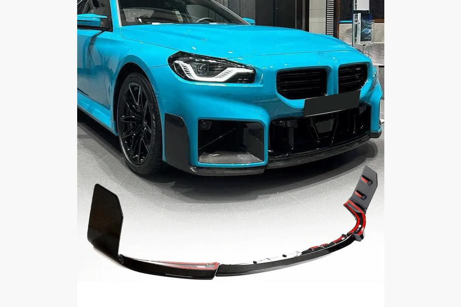BMW 2 Series G42 2021- Lame de Pare-chocs Avant Carbone V2 (pour G87) Image
