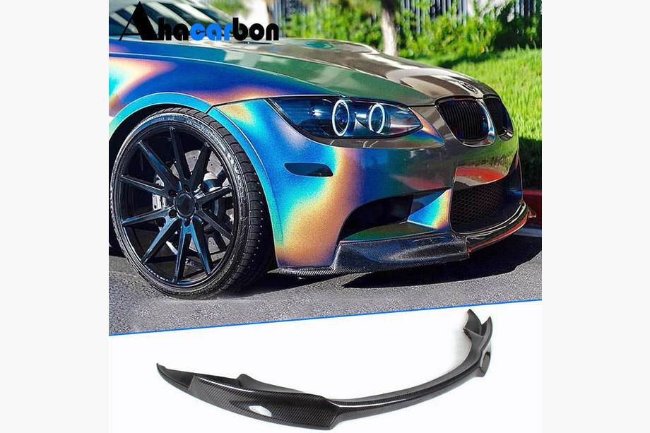 BMW 3 Series E92/E93 2006–2013 Lame Avant V-Style pour Pare-chocs (pour M3, Carbone) Image
