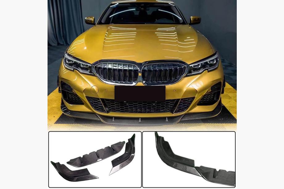 BMW 3 Series G20/G21 2018- Lame de Pare-chocs Avant PD-Style (pour M-Sport 2018-2022, Carbone) Photo 1