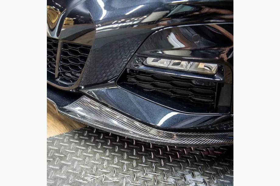 BMW 3 Series G20/G21 2018- Lame avant pare-chocs V5 (pour M-Sport 2018-2022, Carbone) Photo 4