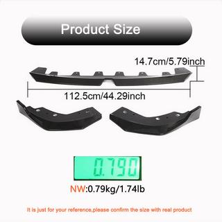 Lame Avant Pare-chocs Lip V3 pour M-Sport 2022+ Carbone BMW 3 Series G20/G21 2018- photo 4